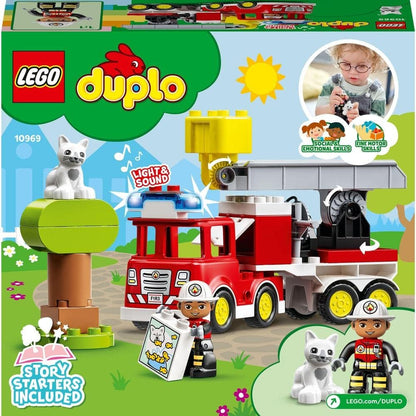 LEGO DUPLO Rescue Fire Engine 10969 Learning and Education Toys Set; Building Blocks Toy for Toddlers (21 Pieces)