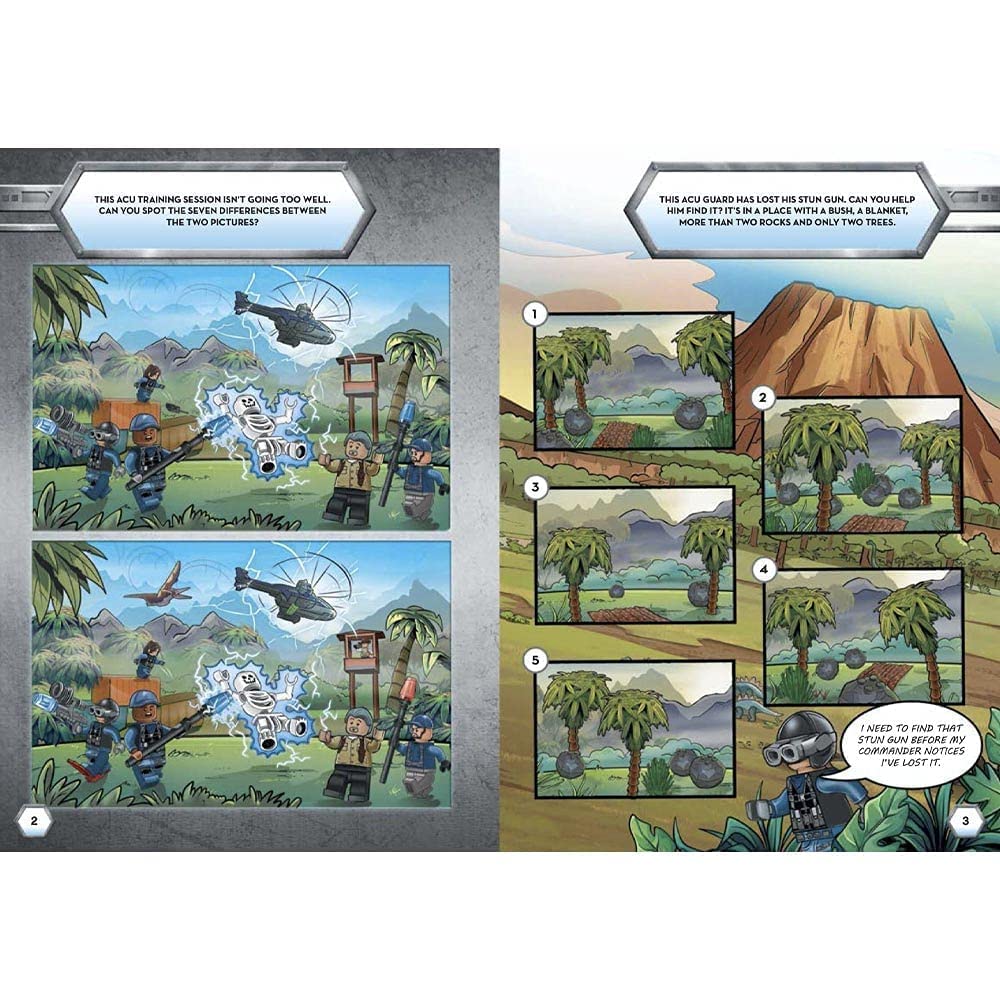 LEGO® Jurassic World™: Dinosaur Adventures Activity Book (with ACU guard minifigure)