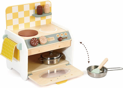 Classic World Mini Kitchen | Wooden Mini Kitchen Set for Kids | Wooden Play Kitchen Toys for Boys and Girls 3 Years + | Encourages the Development of Communications Skills and Fine Motor Skills