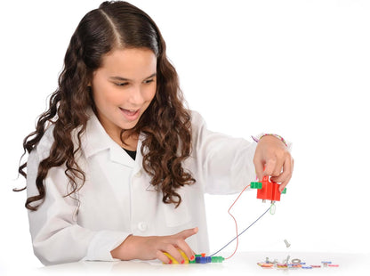 Thames & Kosmos Electricity & Magnetism Science Kit | 62 Safe Experiments Investigating Magnetic Fields & Forces for Ages 8+ | Assemble Electric Circuits with Easy Snap-Together Blocks