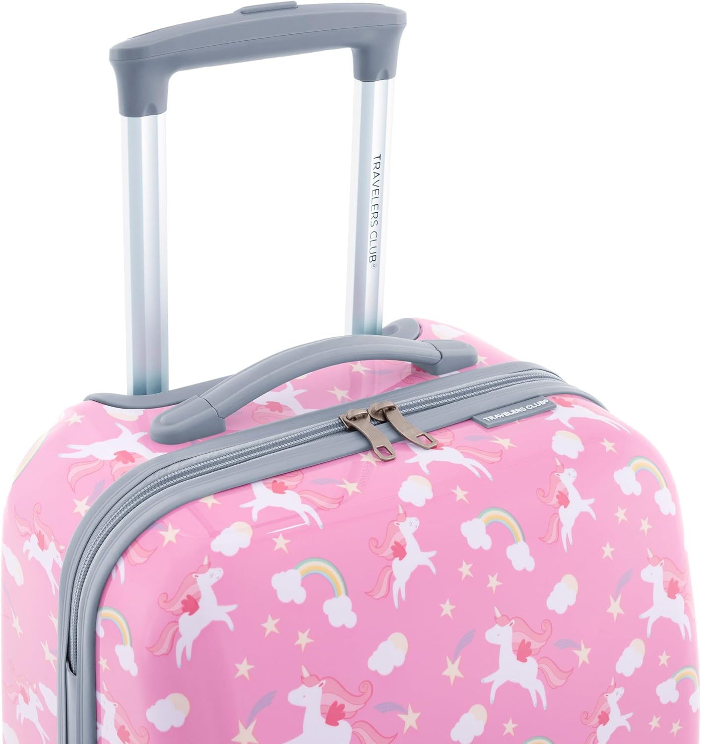 Travelers Club 5-Pc 18" Kids Luggage Set With 360° 4-Wheel Spinner System, Unicorn