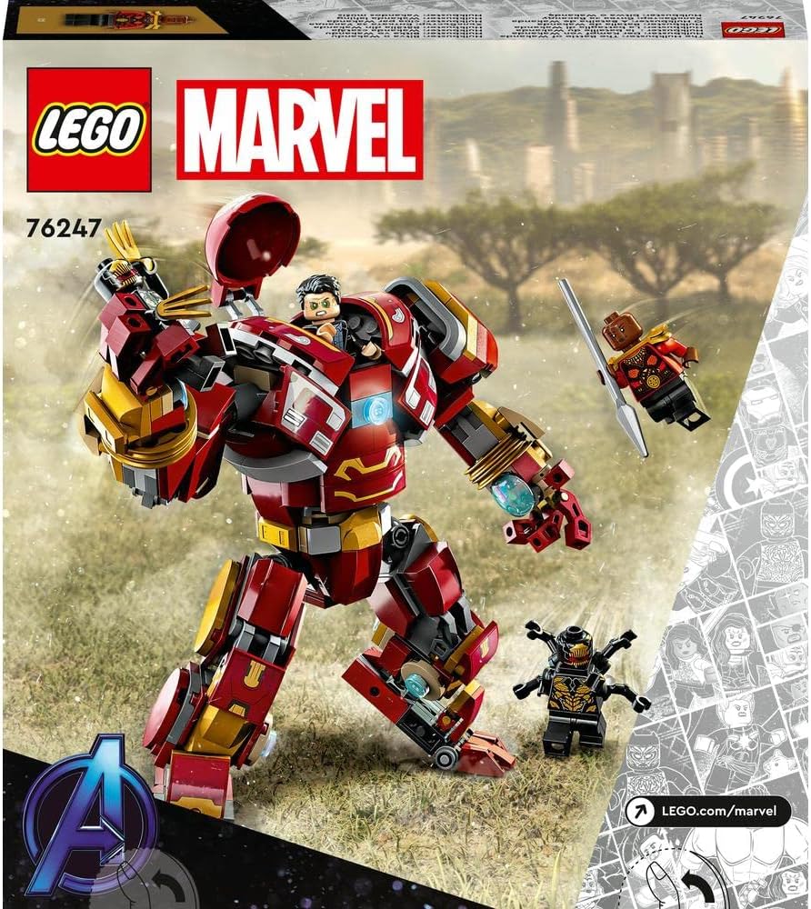 LEGO 76247 Marvel The Hulkbuster: The Battle of Wakanda Action Figure, Buildable Toy with Hulk Bruce Banner Minifigure, Avengers: Infinity War Set for Kids, Boys & Girls