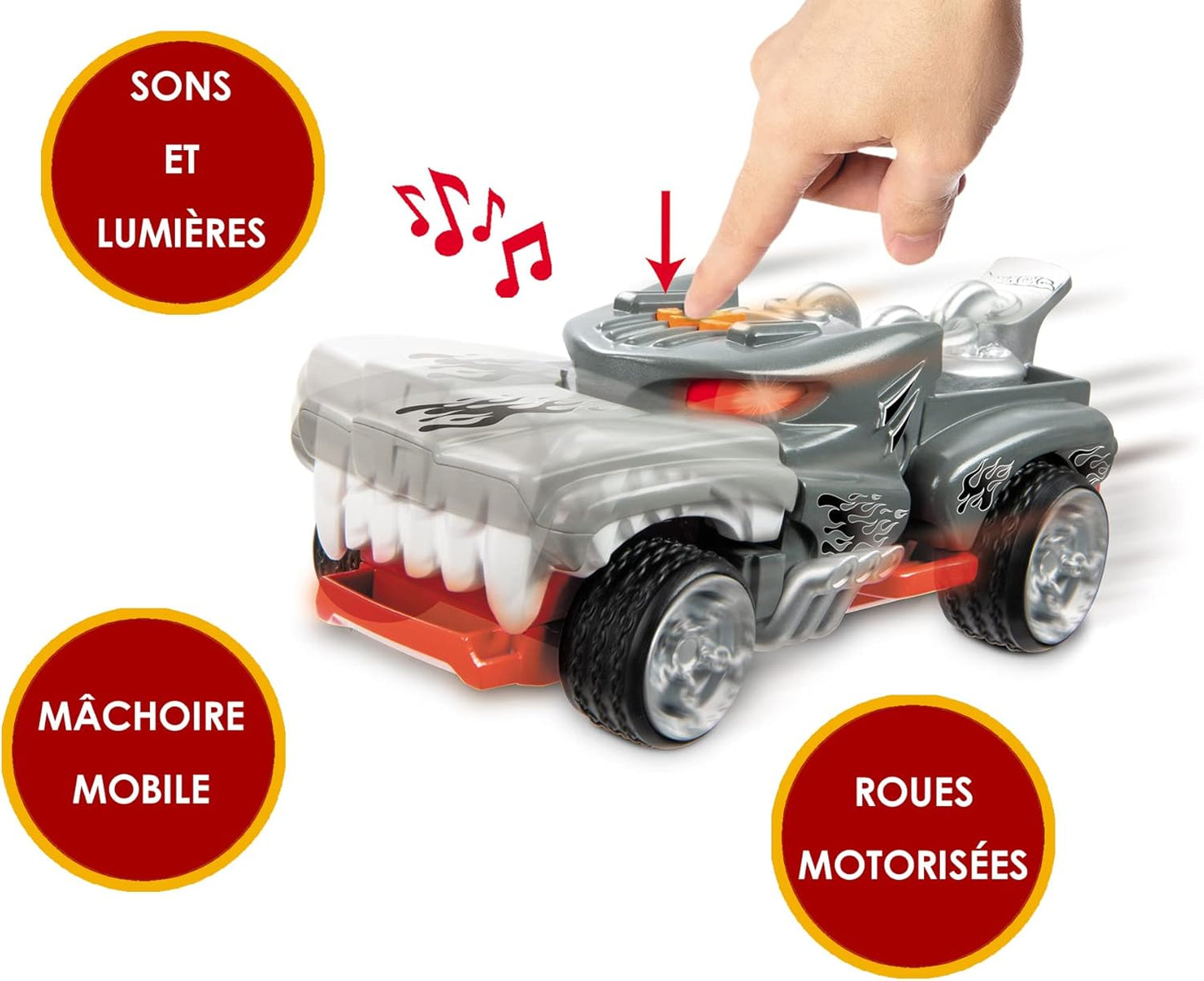 Mondo Hotwheels Lights & Sounds Monster Action Battery-Operated,