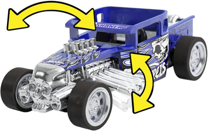 Hot Wheels Pull-Back Speeders Toy Car in 1:43 Scale, Pull Car Backward & Release to Race