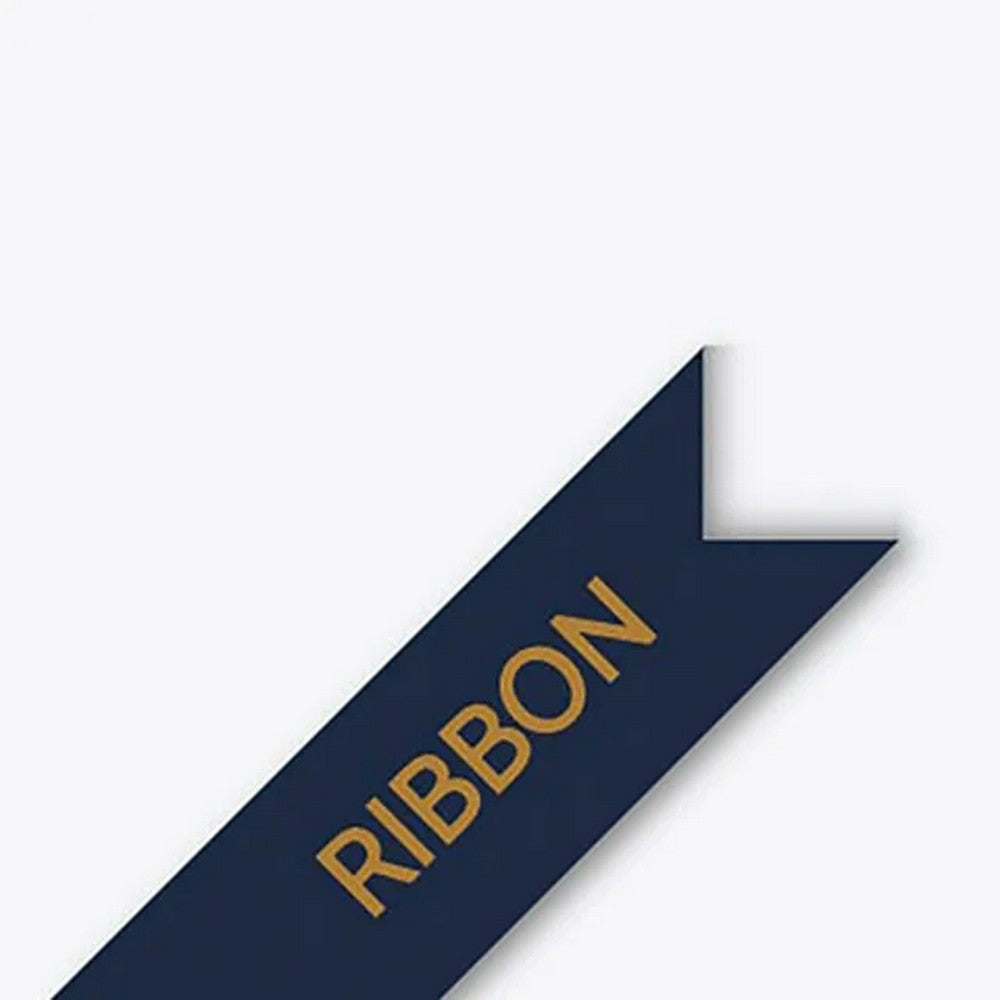 Brother Satin Ribbon TZE-RN34 – 12mm Gold on Navy Blue, 4m Length, Premium Satin Label Tape for P-Touch Label Makers