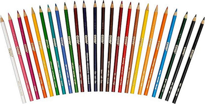 Crayola 24-Count Colored Pencils, Long - Vibrant Colors, Easy to Sharpen, Art Projects, Creative Supplies, Drawing, Classroom Essentials