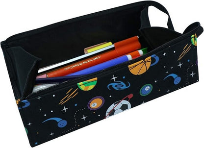 Smily Kiddos Tray Pencil Case Black – Compact and Stylish Organizer for School Supplies, Durable Storage for Pencils, Pens, and Accessories