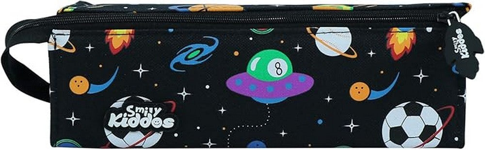 Smily Kiddos Tray Pencil Case Black – Compact and Stylish Organizer for School Supplies, Durable Storage for Pencils, Pens, and Accessories