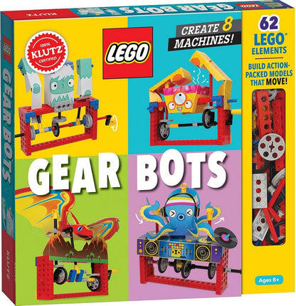 Kultz LEGO Gear Bots – Build and Create Movable Robots with LEGO, STEM Activity Kit for Kids, Fun Engineering Project, Ideal for Ages 8+