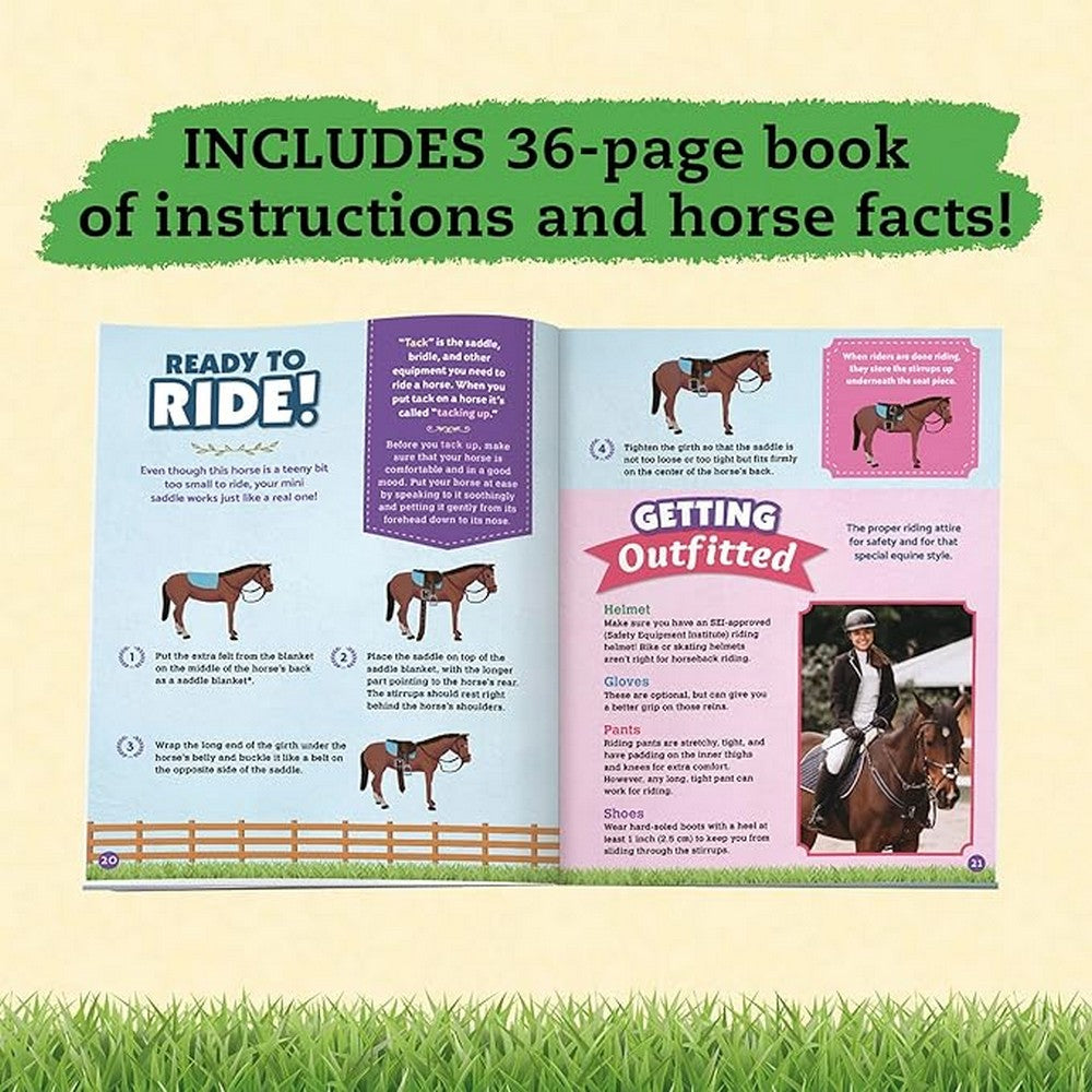 Kultz Wild About Horses Creative Horse-Themed Craft Kit for Kids with Materials to Make Horse Art and Projects and  36 page Boook, Ideal for Ages 6+