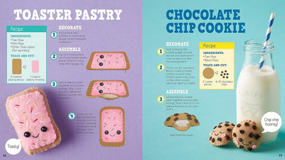 Kultz Sew Mini Treats – DIY Felt Sewing Kit for Kids more than 18 Food Plushies to Stitch and Stuff, Fun and Educational Craft Activity