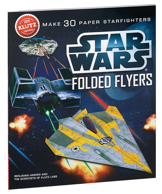 Kultz Star Wars Folded Flyers – DIY Paper Airplane Kit with Star Wars Designs, Includes 20 Pre-Cut Paper Planes, Fun and Creative Craft Activity for Kids, Ideal for Ages 6+