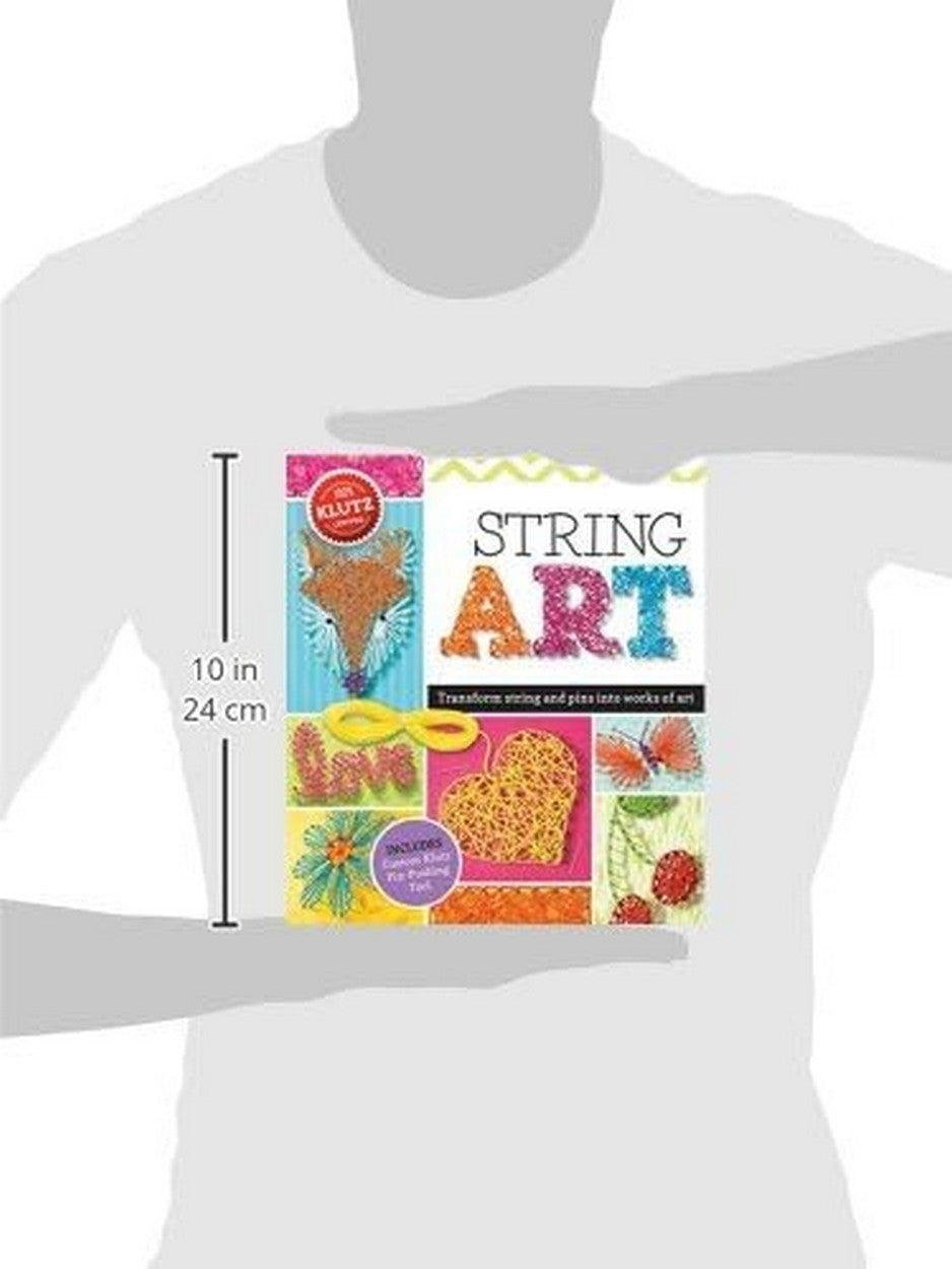 Kultz String Art – Creative DIY Craft Kit for Kids include Pin and Pushing Tool, Fun String Art Projects with Colorful Threads, Perfect for Learning Design and Art