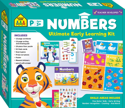 Hinkler School Zone Ultimate Learning Kit – Numbers Educational Set for Kids, Math Skills, Counting, Fun, Interactive, Preschool, Early Learning