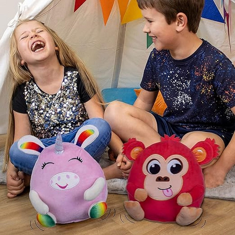 Windy Bums Soft Toys Unicorn – Fun and Interactive Plush Unicorn, Cuddly and Cute, Wind-Up Action Toy, Ideal for Kids Aged 3+, Perfect for Playtime