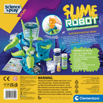 Clementoni Slime Robot – Battery-Operated DIY STEM Kit for Kids, Create and Play with Interactive Slime Toy, Educational Robotics for Learning and Fun