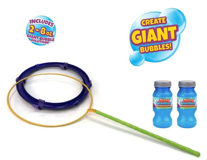 Gazillion 8oz Kid in a Bubble Solution – Bubble Toy Kit with Wand for Giant Bubbles, Kids Outdoor Play, Party Fun, and Bubble-Making Activities