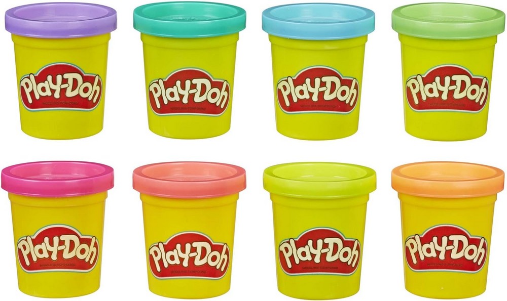 Play-Doh 8 Pack Neon Colors - Bright Modeling Clay Set, Craft Dough, Kids Art Supplies, Fun Toys for Creative Play, Sensory Play, Gift for Kids