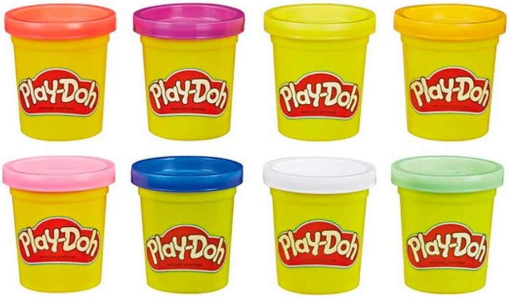 Play-Doh 8 Pack Neon Colors - Bright Modeling Clay Set, Craft Dough, Kids Art Supplies, Fun Toys for Creative Play, Sensory Play, Gift for Kids