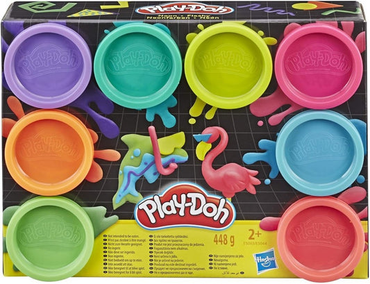 Play-Doh 8 Pack Neon Colors - Bright Modeling Clay Set, Craft Dough, Kids Art Supplies, Fun Toys for Creative Play, Sensory Play, Gift for Kids