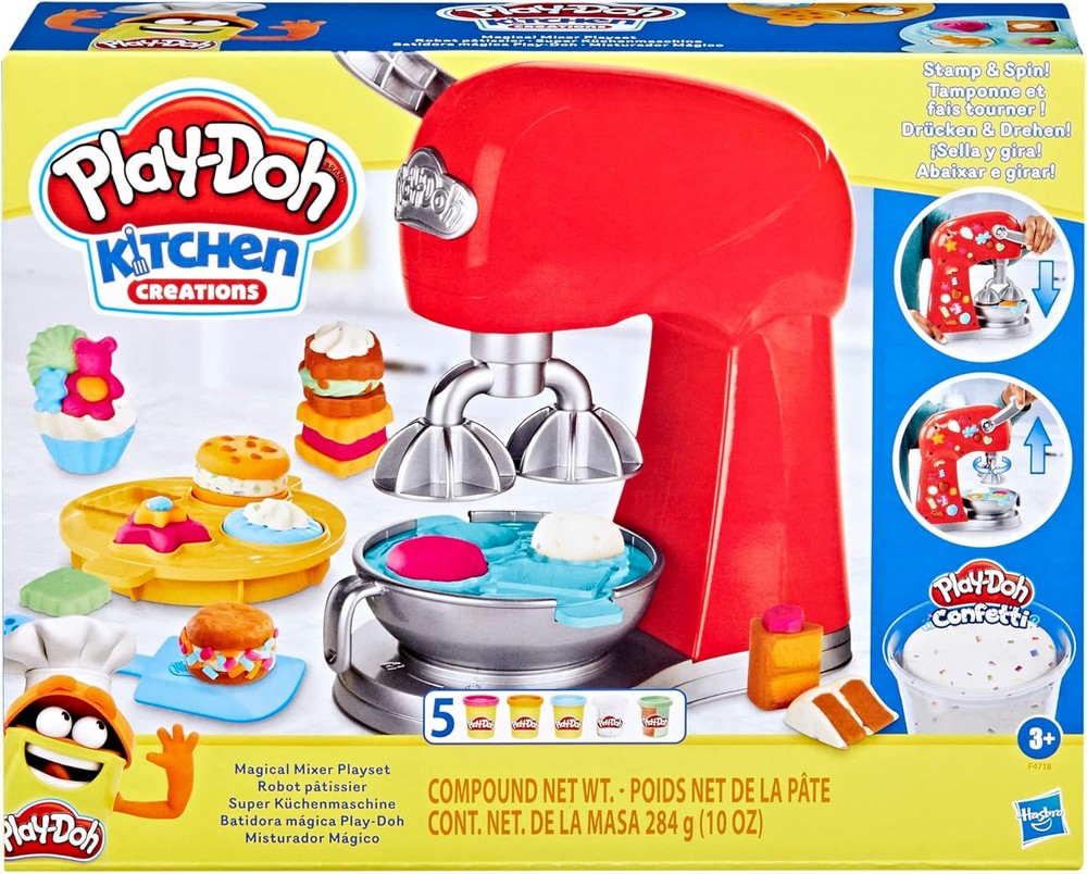 Play-Doh Magical Mixer Playset - Creative Kids Toy, Colorful Modeling Clay, Fun Playset, Sensory Play, Non-Toxic Dough, Educational Toy, Kids Activity Set, Gift for Children