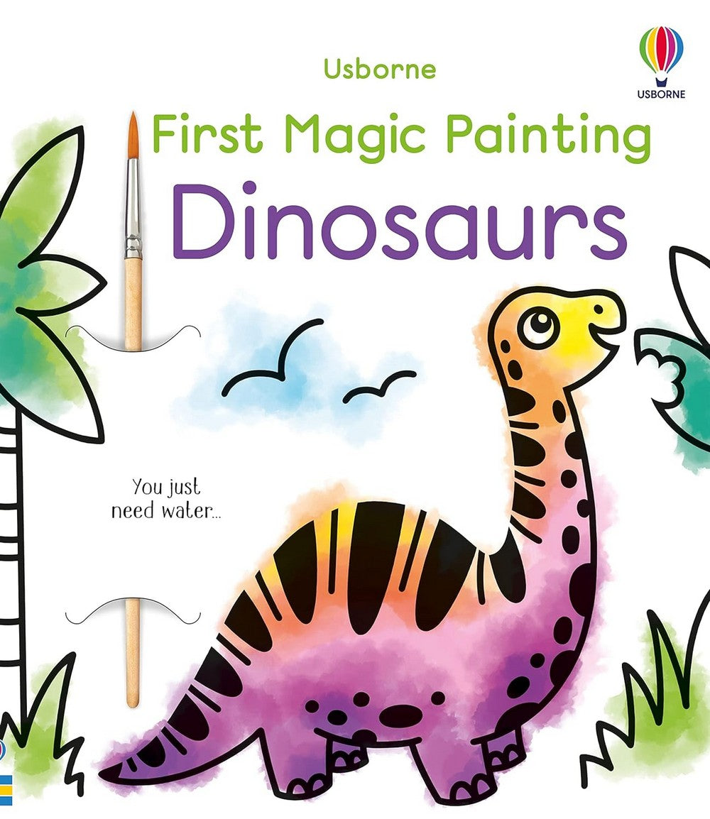 Usborne First Magic Painting Dinosaurs – Fun Watercolor Painting, Interactive Dinosaur Art, Ages 3+, Creative Activity, Easy Painting