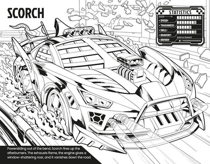 Usborne Color Your Own Super Cars – Fun Car Coloring Book, Interactive Art for Kids, Ages 5+, Speed Cars, Creative Activity, Detailed Illustrations, Educational