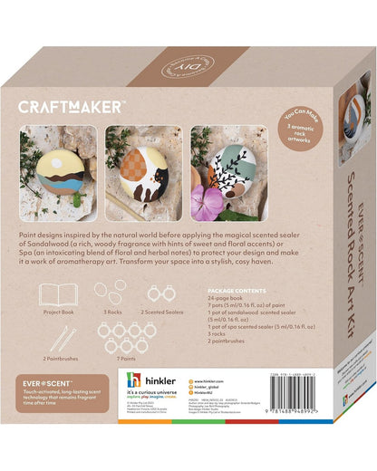 Hinkler Scented Rock Art Kit, DIY Craft Activity, Creative Rock Painting, Fun Sensory Art Project, Kids Art Supplies