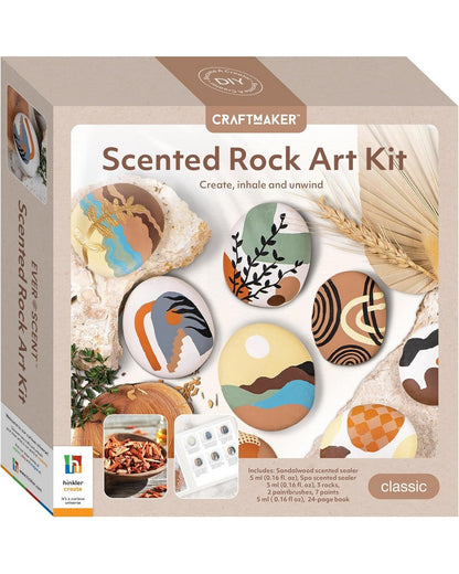 Hinkler Scented Rock Art Kit, DIY Craft Activity, Creative Rock Painting, Fun Sensory Art Project, Kids Art Supplies