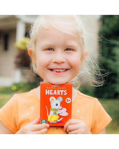 eeBoo Hearts Playing Cards – Classic Card Game for Family Fun, Educational, Durable, Beautifully Illustrated Deck