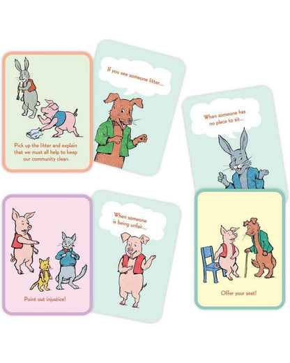 eeBoo Good Citizenship Conversation Cards – Educational Discussion Game for Kids, Teaching Values, Social Skills