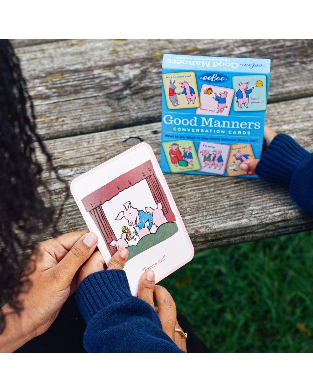 eeBoo Good Manners Conversation Cards – Educational Game for Kids, Teaching Social Skills and Etiquette