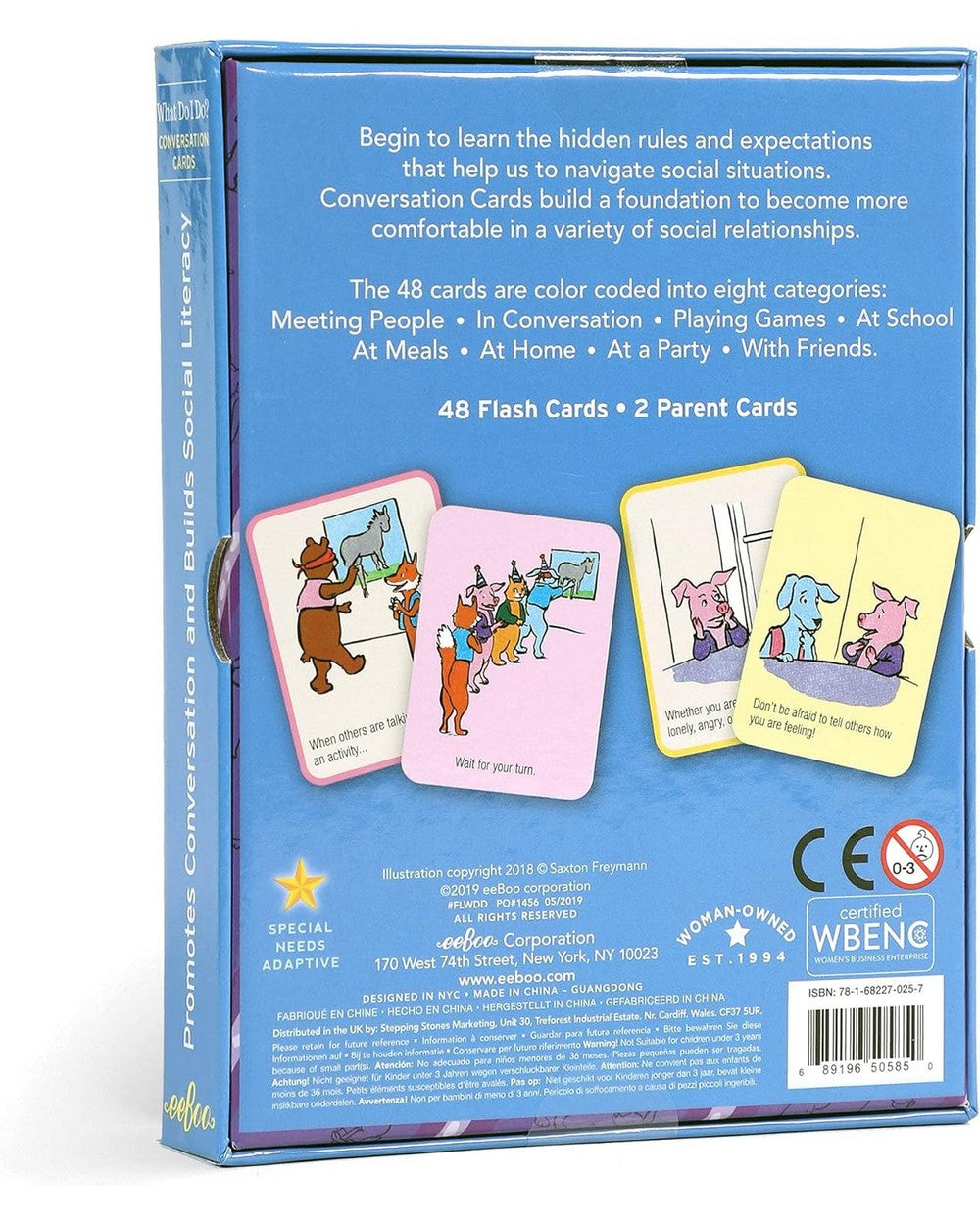 eeBoo What Do I Do Conversation Cards – Educational Game for Kids, Teaching Problem-Solving and Social Skills