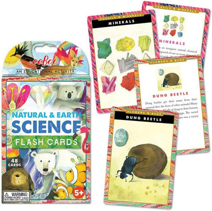 eeBoo Flash Cards - Natural & Earth Science Learning Set for Kids, Fun and Educational Way to Explore Nature, Animals, and the Environment