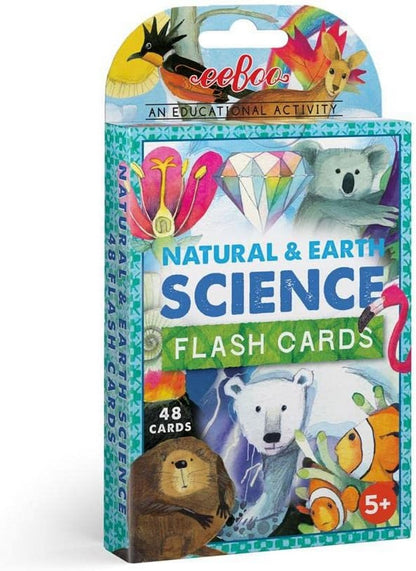 eeBoo Flash Cards - Natural & Earth Science Learning Set for Kids, Fun and Educational Way to Explore Nature, Animals, and the Environment