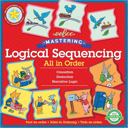 eeBoo All In Order - Educational Learning Game for All Learner Levels, Fun and Engaging Activity for Kids to Develop Organizational Skills