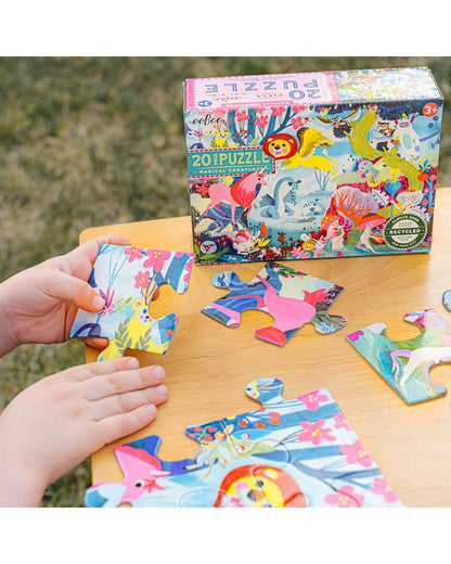 eeBoo Magical Creatures 20-Piece Puzzle – Fun and Educational Puzzle for Kids, Colorful & Imaginative Designs, Perfect for Early Learners