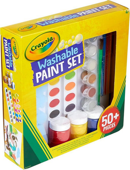 Crayola Washable Paint Kit - Vibrant Colors, Ideal for Kids, Art Projects, Easy to Clean, Creative Supplies, Washable Paints