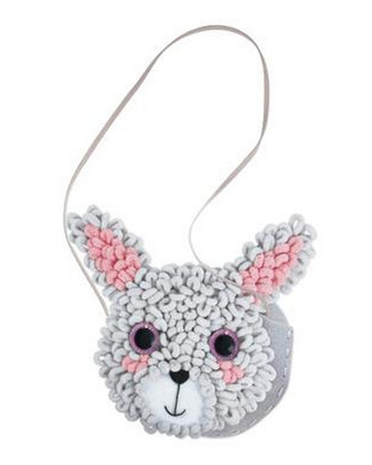 Avenir Loopie Fun My First Plush Bag Bunny – DIY Plush Craft Kit for Kids, Cute and Soft Bunny Shaped Bag, Perfect for Beginners and Creative Play