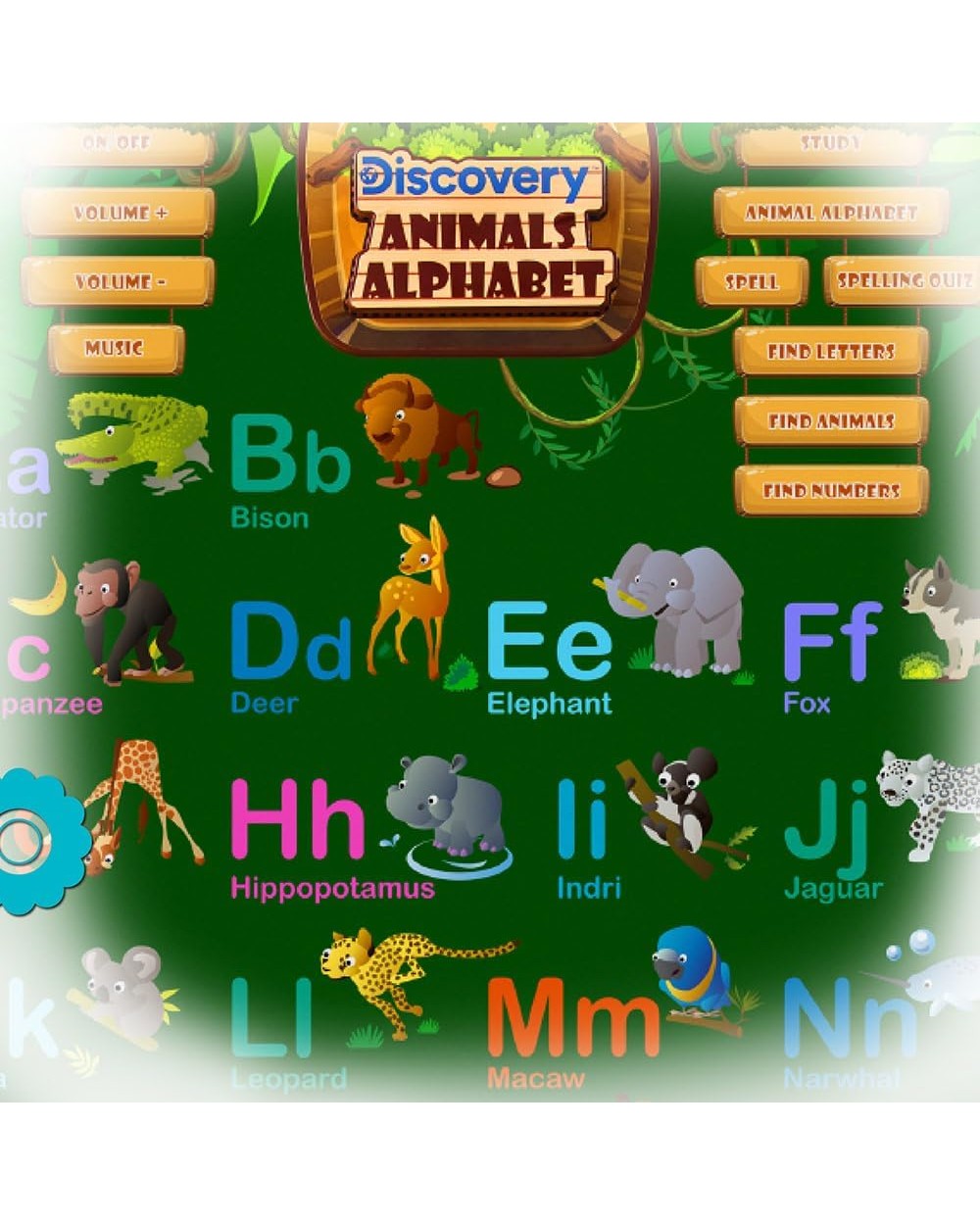 Discovery Kids Animal Alphabet Interactive Learning Board - Electronic Educational Toy, Alphabet & Animal Sounds, Kids Fun Learning