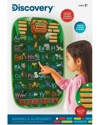 Discovery Kids Animal Alphabet Interactive Learning Board - Electronic Educational Toy, Alphabet & Animal Sounds, Kids Fun Learning