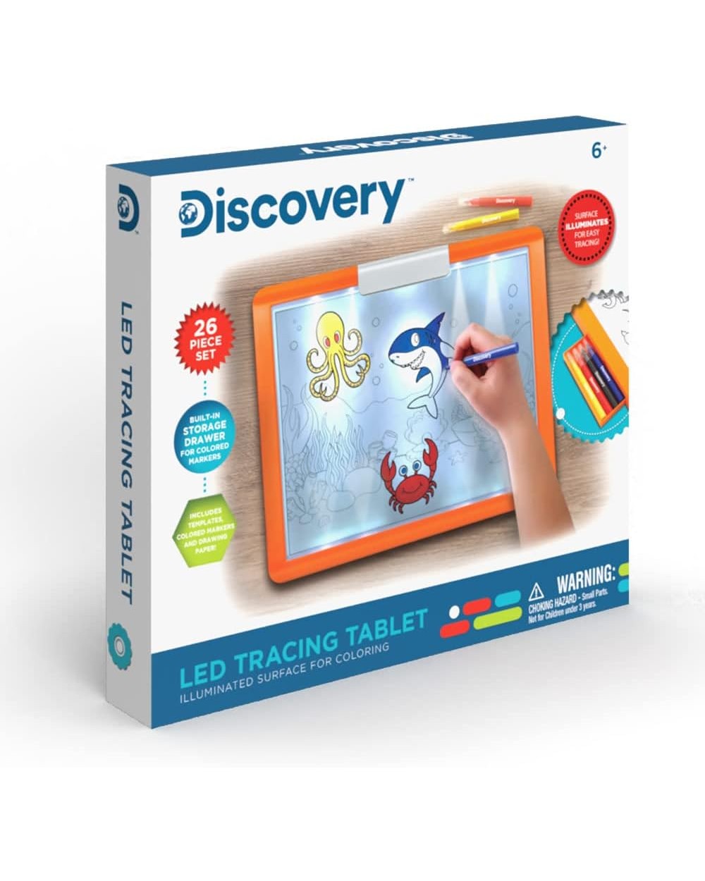 Discovery LED Tracing Tablet - STEM Toy for Kids, Creative Drawing Tool, Light-Up Art Board, Educational Fun