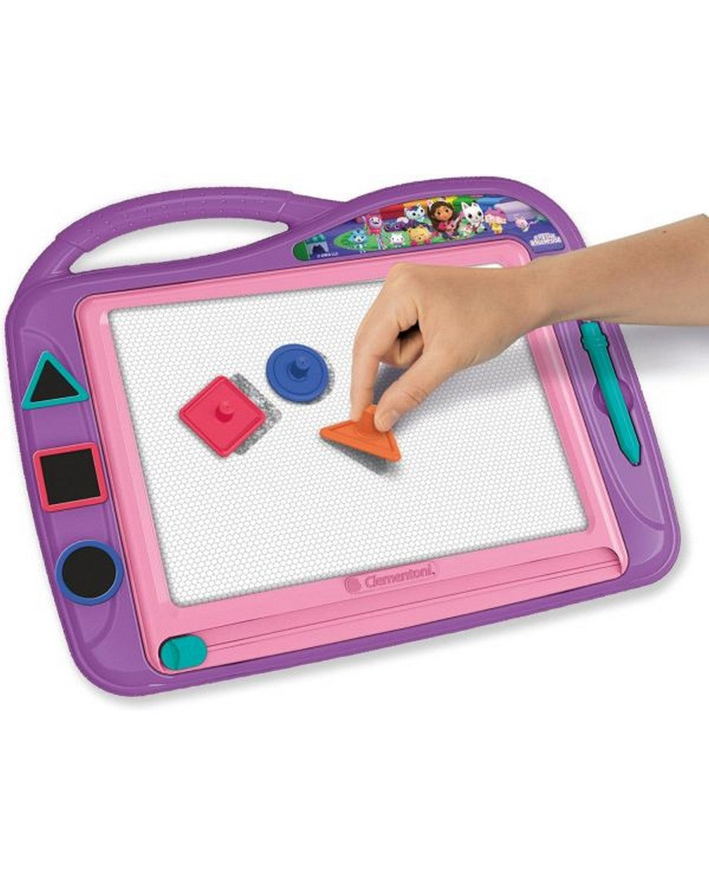 Clementoni Magnetic Drawing Board Gabby – Creative Doodle Board for Kids, Reusable Magnetic Drawing Surface, Ideal for Learning and Fun Art Activities