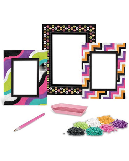 Crayola Creations Crystalize It! Photo Frame Kit – DIY Craft Kit for Kids, Create Custom Sparkling Photo Frames with Crystals