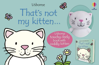 Usborne That's Not My Kitten Book and Toy - Touch and Feel, Interactive Story, Early Learning, Baby’s First Book