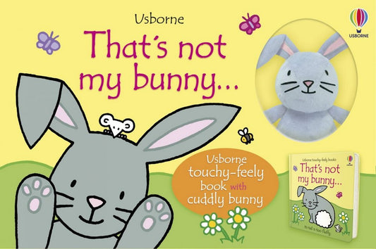 Usborne That's Not My Bunny Book and Toy - Touch and Feel, Interactive Story, Early Learning, Baby’s First Book