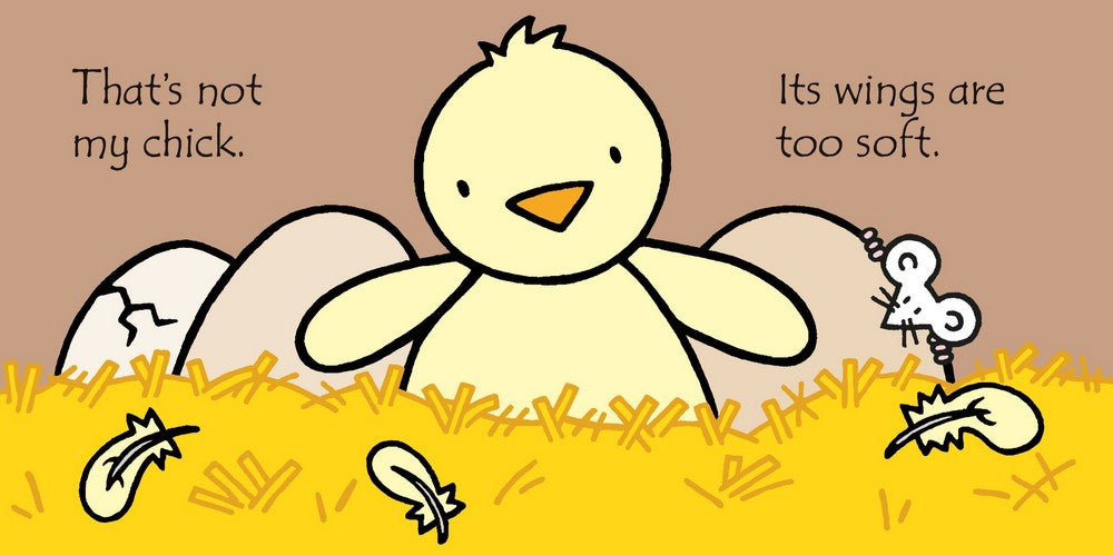 Usborne That's Not My Chick Book and Toy – Touch and Feel Board Book with Plush Chick, Interactive Sensory Book for Toddlers, Early Learning