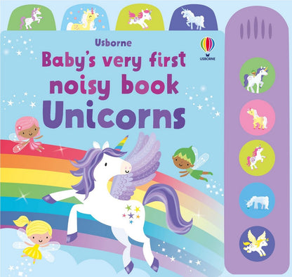 Usborne Baby's Very First Noisy Book: Unicorns - Interactive Sound Book, Early Learning, Toddler Unicorns, Educational Toy