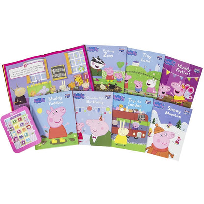 Pikids Me Reader Peppa Pig – Interactive Storybook Set, Peppa Pig Adventures, Kids Learning, Fun Storytime