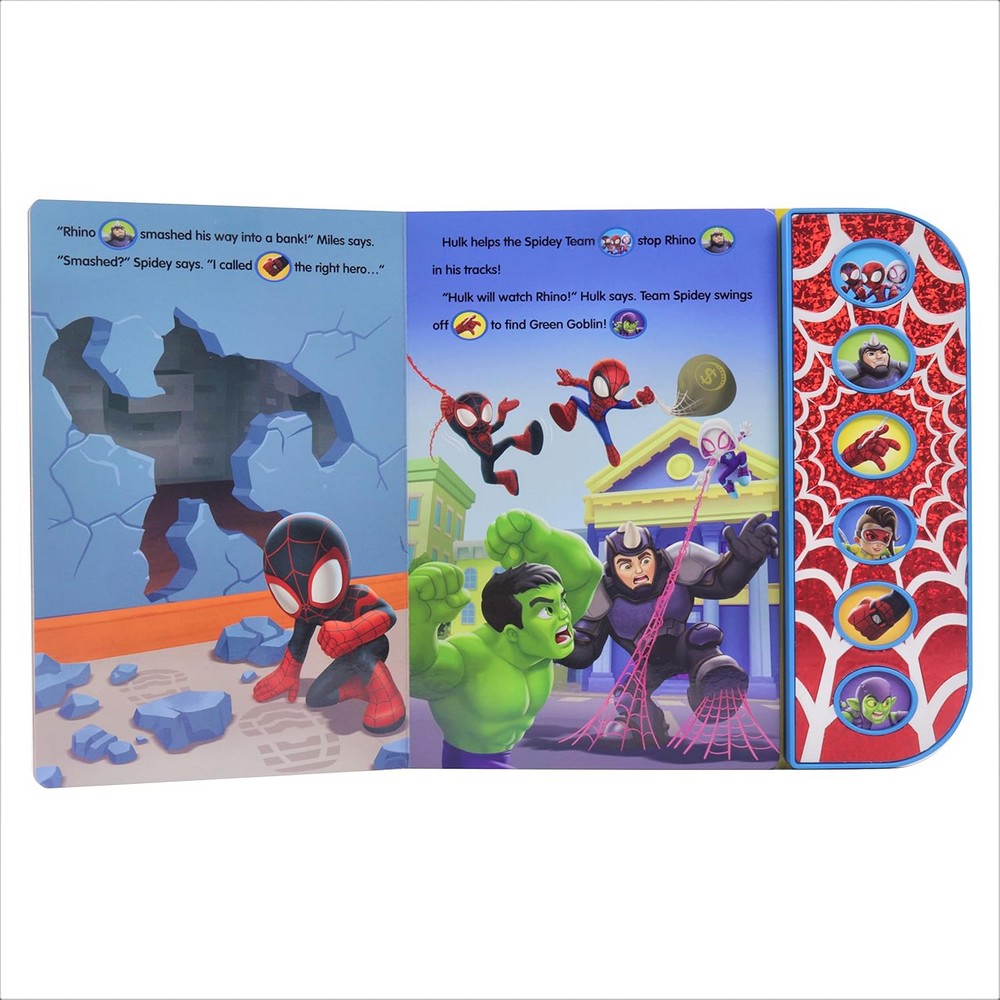 Pikids TSP Marvel Spidey and His Amazing Friends: Spidey to the Rescue – Interactive Sound Book, Marvel Heroes, Kids Learning, Fun Storytime